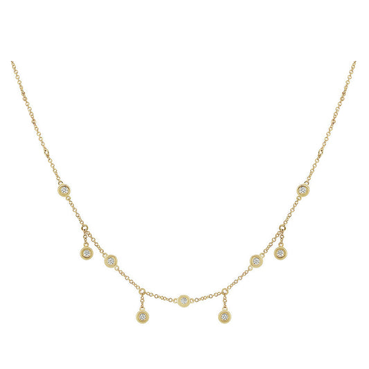 Nehita Bazel Choka Droplet Diamond Necklace
