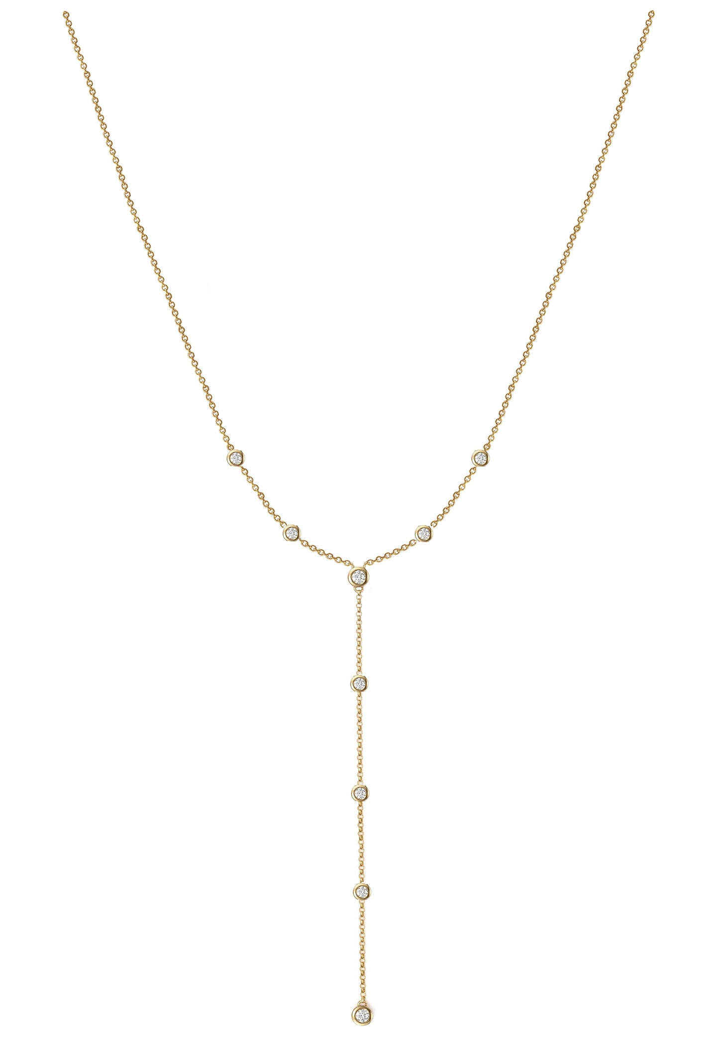 Nehita Bazel Droplet Diamond Necklace