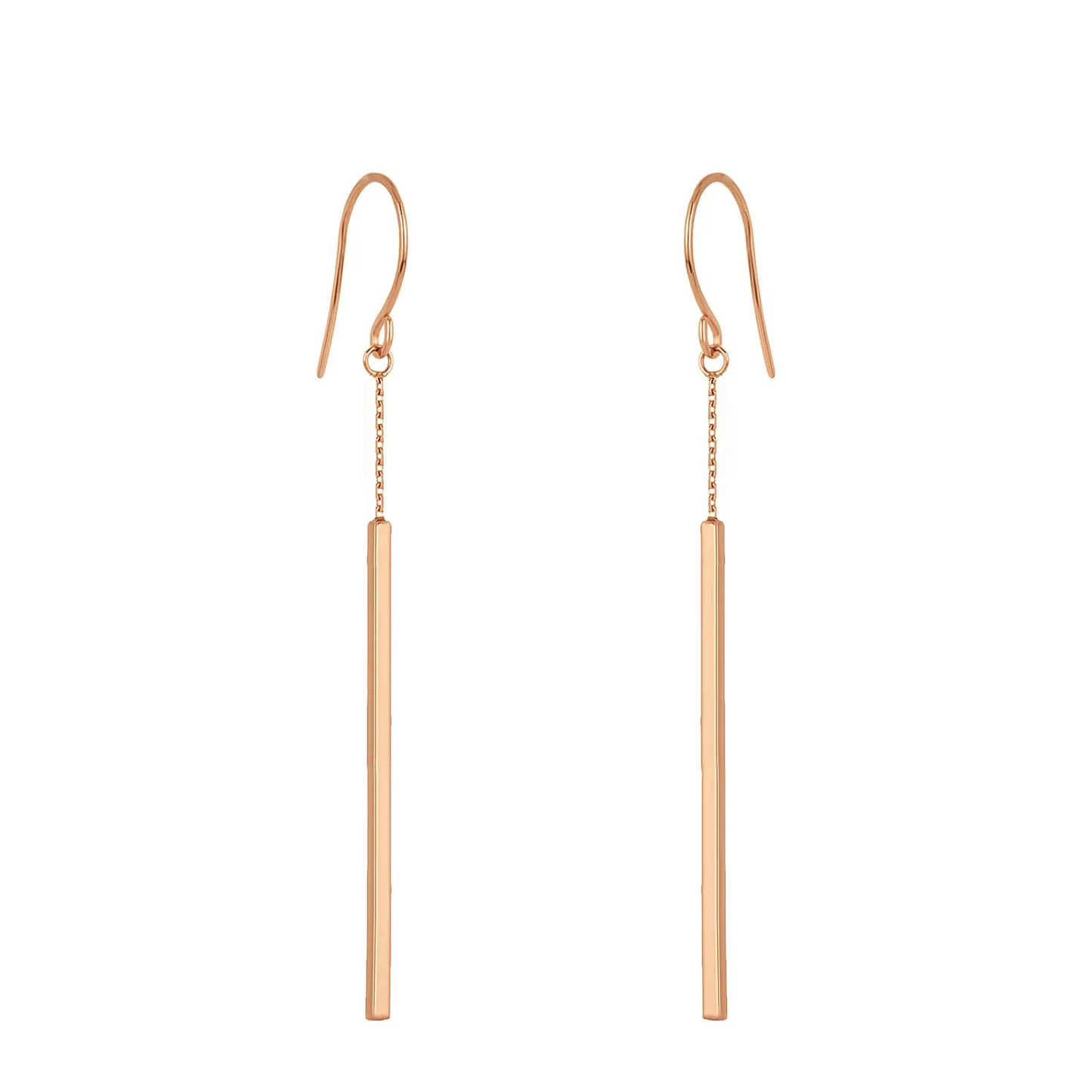 Rose Gold Single Bar Earring