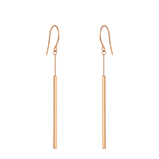 Rose Gold Single Bar Earring