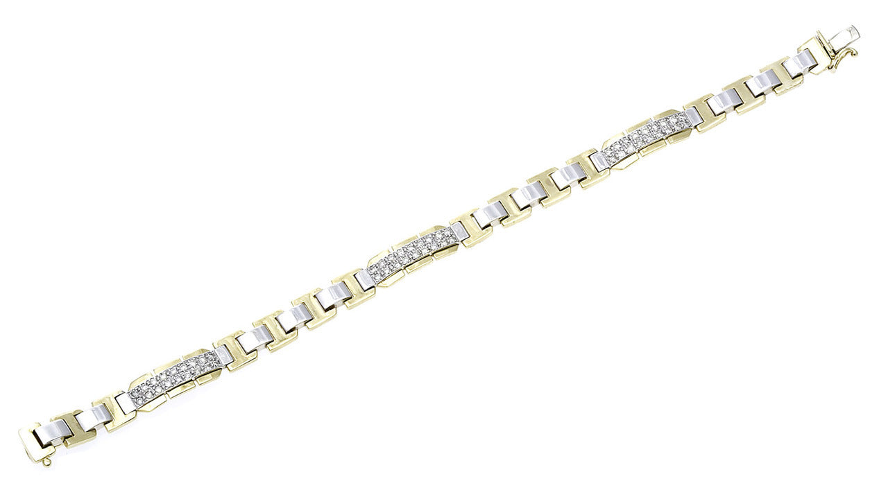 Two Tone Diamond Bracelet