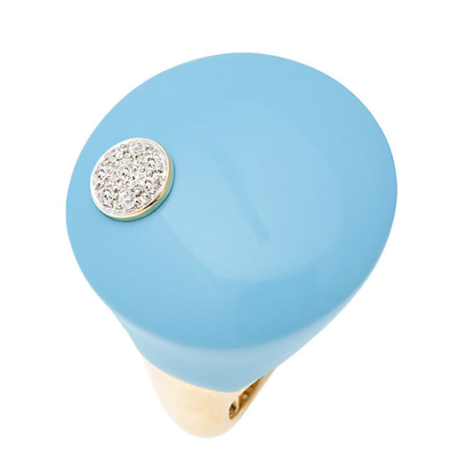 Blue Jasper Coral Ring