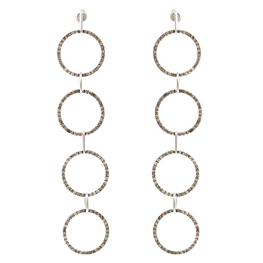 Quartet Champagne Diamond Earring