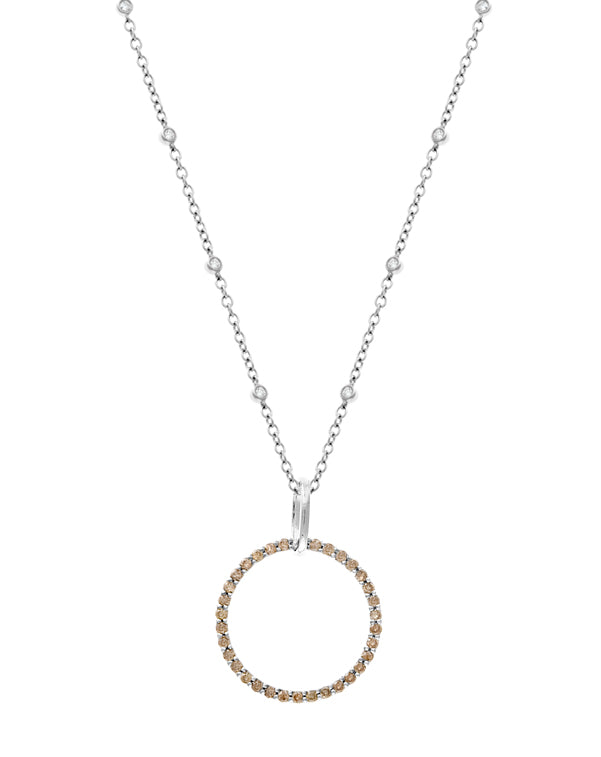Eternity Champagne Diamond Pendant