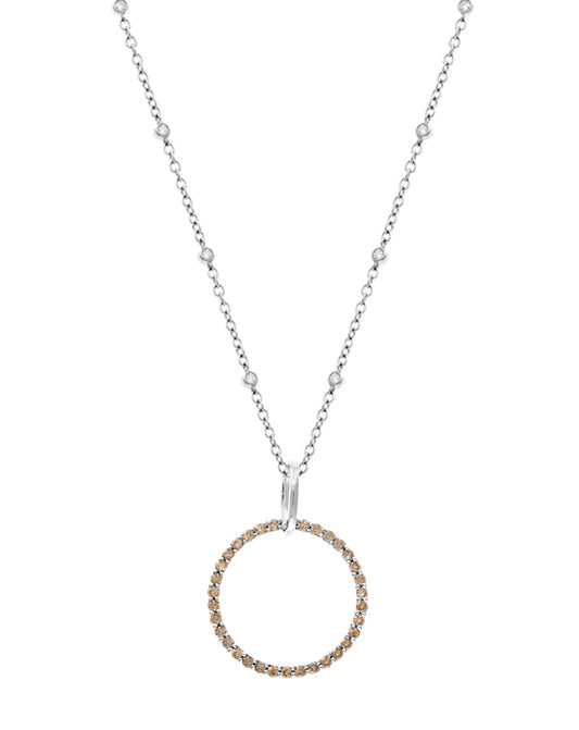 Eternity Champagne Diamond Pendant