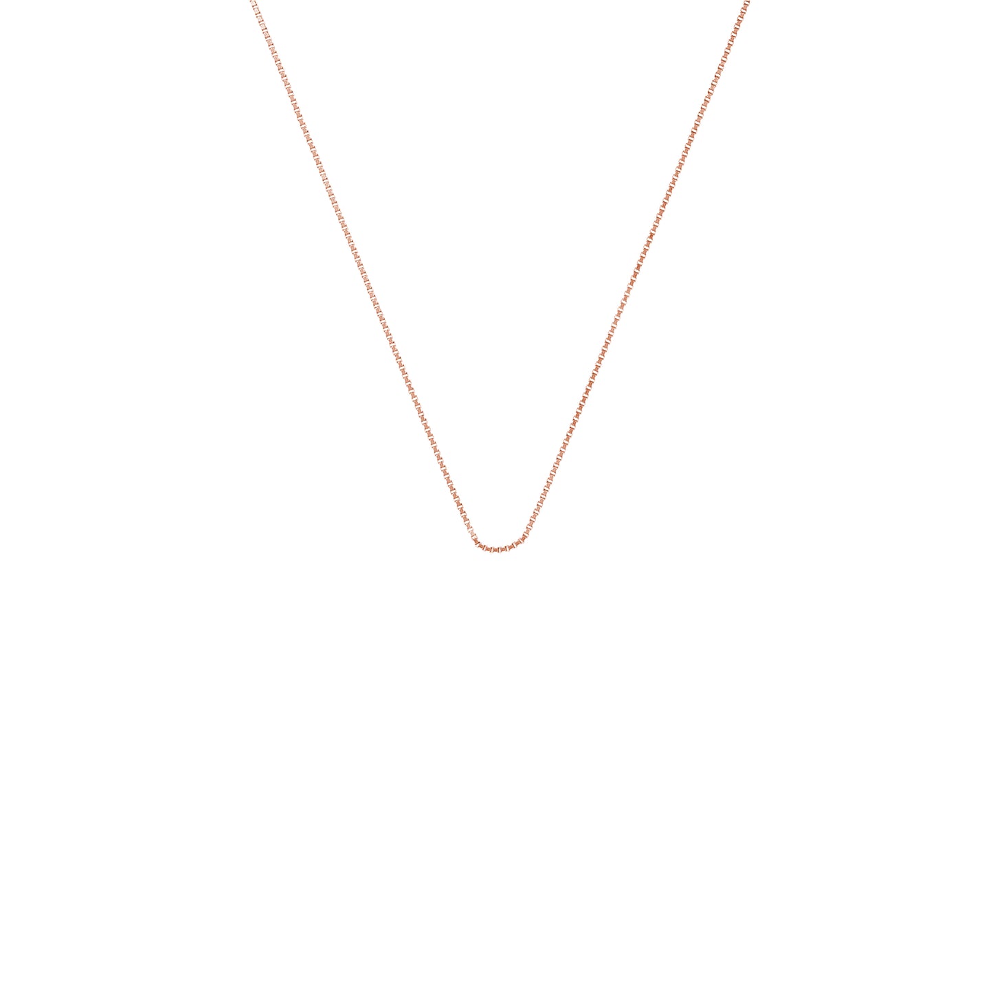 Rose Gold Mini Rolo Chain 18"