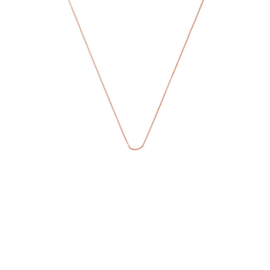 Rose Gold Mini Rolo Chain 18"