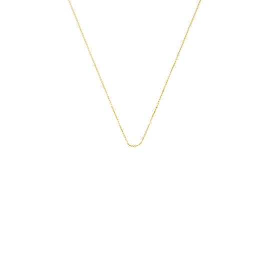 Yellow Gold Mini Rolo Chain 18"