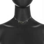 Load image into Gallery viewer, Five Mini Cross Charm Necklace ~ Rose Gold