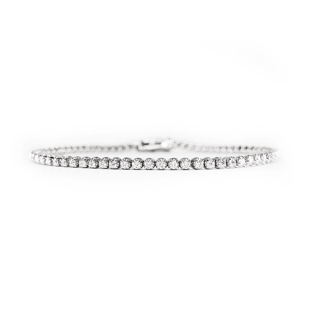 Slim Tennis Diamond Bracelet