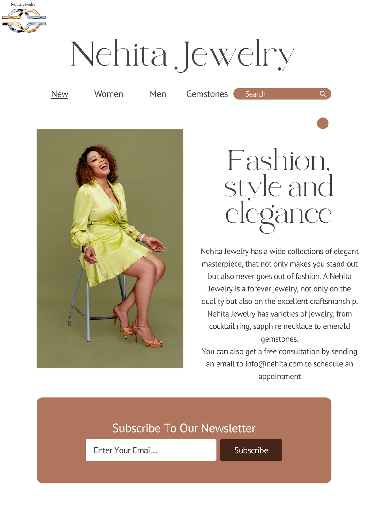 Fashion, style, elegance