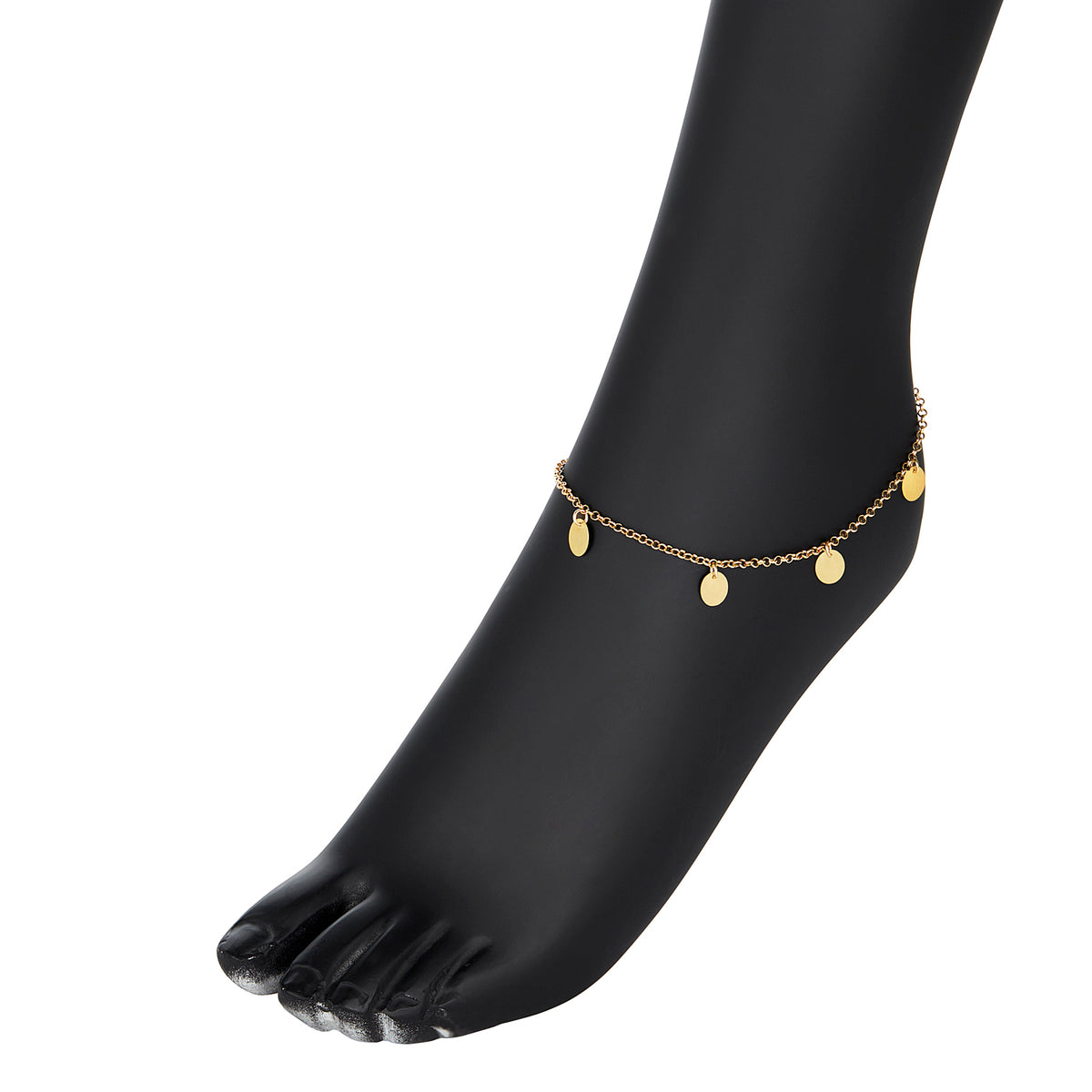 Nehita oval charm anklet