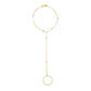 Nehita Finger Hand Chain ~ Yellow Gold & White Gold balls