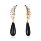 Sapphire Rain Black Onyx Earring