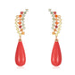 Sapphire Rain Coral Earring