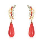 Load image into Gallery viewer, Sapphire Rain Coral Earring
