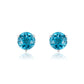 White Gold Topaz Stud Earrings
