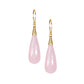 Nehita Pink Chalcedony Drop Earring