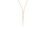 Load image into Gallery viewer, Rose Gold  Split Dagger Diamond Pendant
