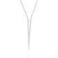 White Gold Split Dagger Diamond Pendant