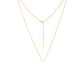 Adjustable Yellow Gold Chain Necklace 16 - 18 inches