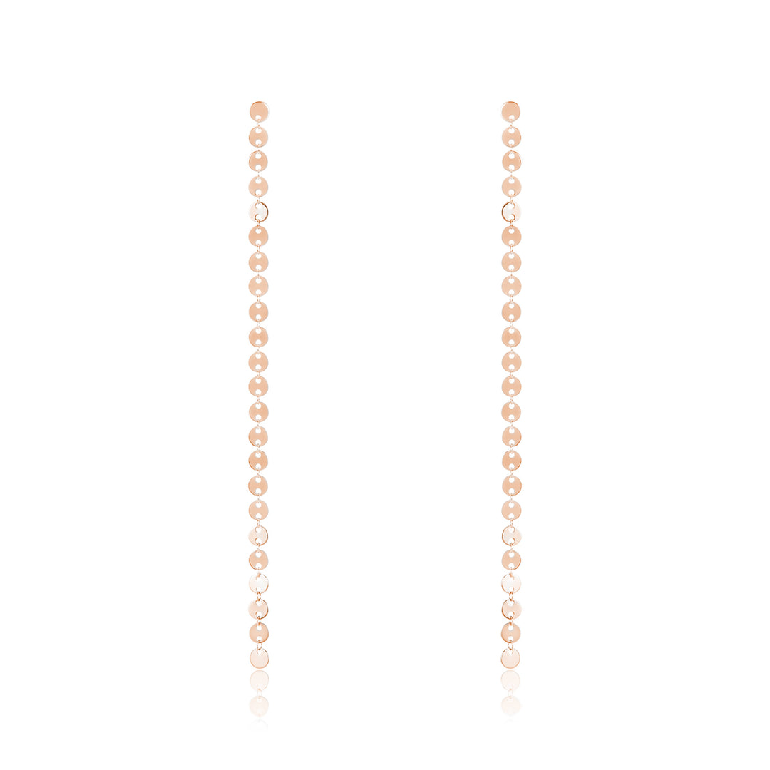 Rose Gold Endless Circle Earring