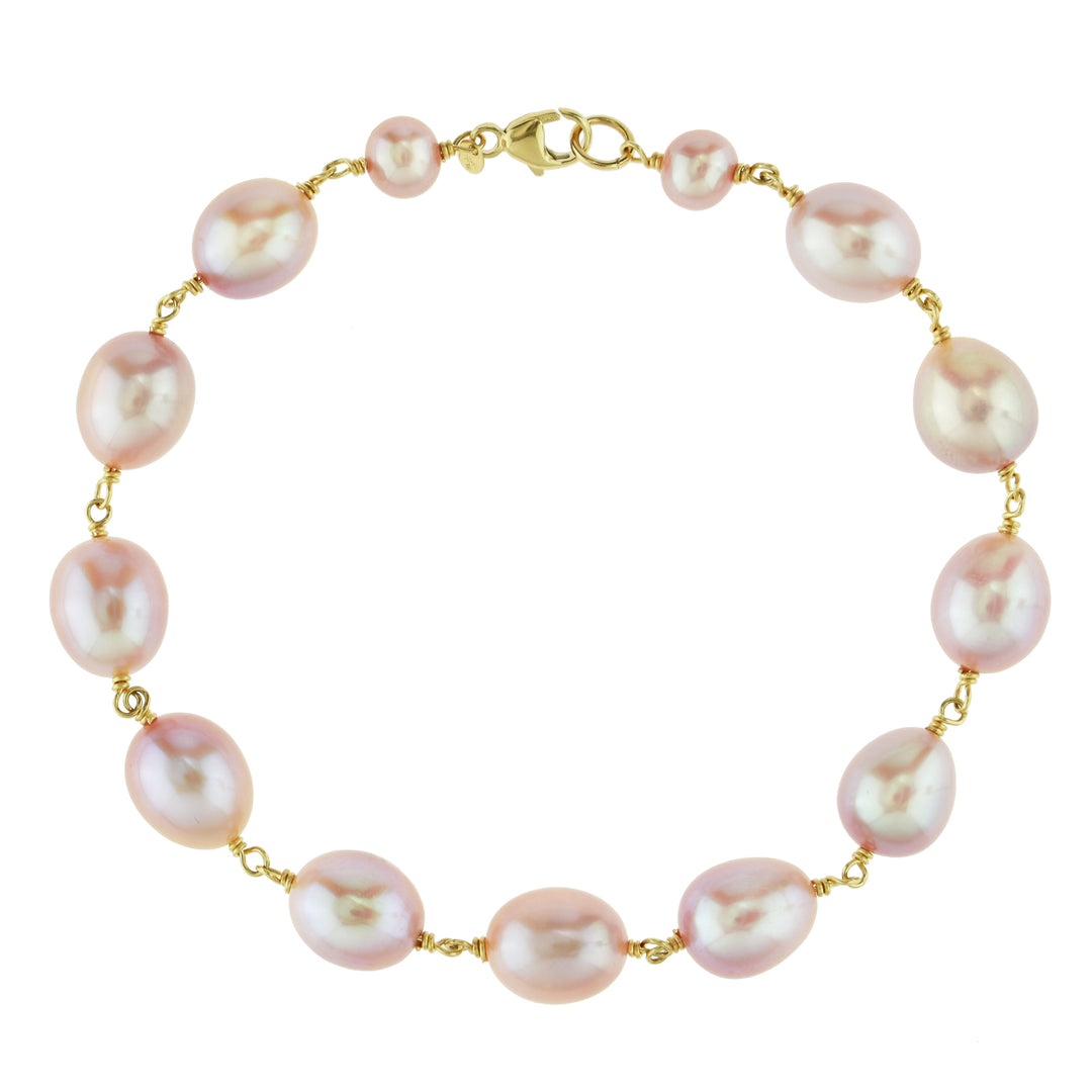Nehita Pink Pearl Bracelet