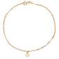 yellow gold anklet