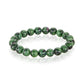 14 Karat Gold Ball Ruby Zoisite Bracelet