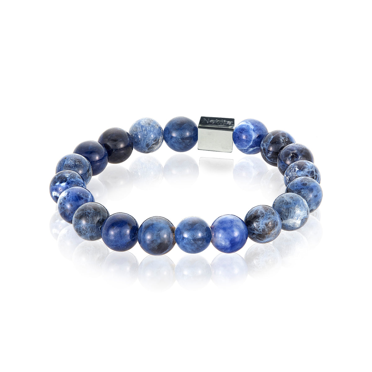 Nehita sterling silver blue opal bracelet