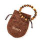 14 karat Gold Cross Charm Tiger Eye Bracelet