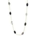 Load image into Gallery viewer, Frosted Agate On Yellow Gold Chain
