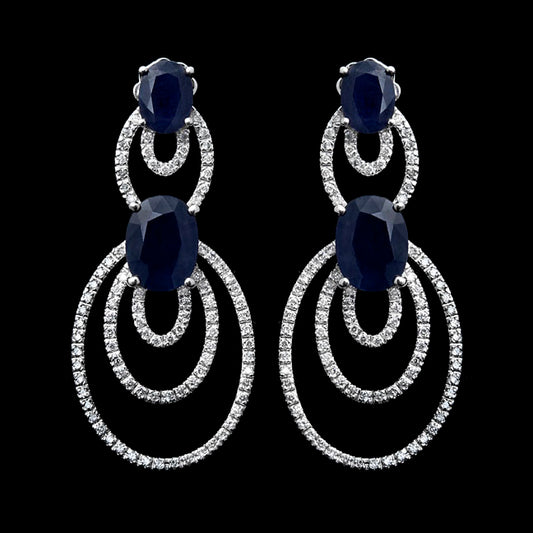 First Impression Custom Collection ~ Diamond & Sapphire Earring