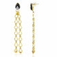 Nehita Double Drape Diamond & Onyx Earrings
