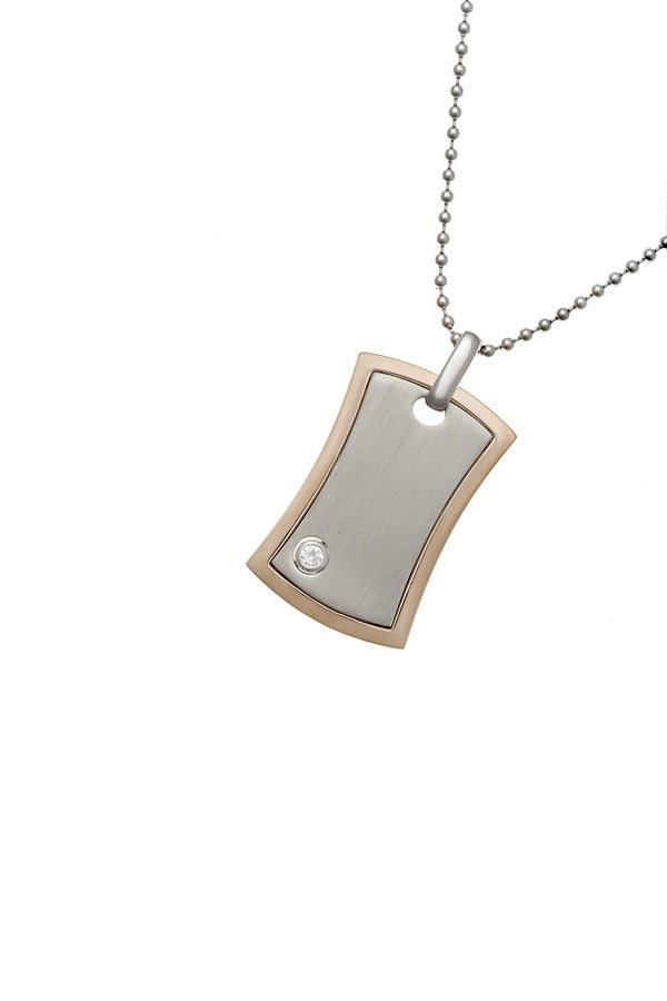 Mini diamond dog tag