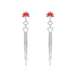 Load image into Gallery viewer, Grace Raindrop &amp; Coral Earring

