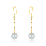Load image into Gallery viewer, South Sea Light Grey Pearl &amp; Diamond Earring
