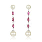 14kt Nehita Ruby & Pearl Earrings