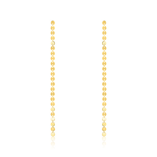 Yellow Gold Endless Circle Earring