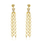 Triple Strand Pav'e Triangle Jacket Diamond Earring