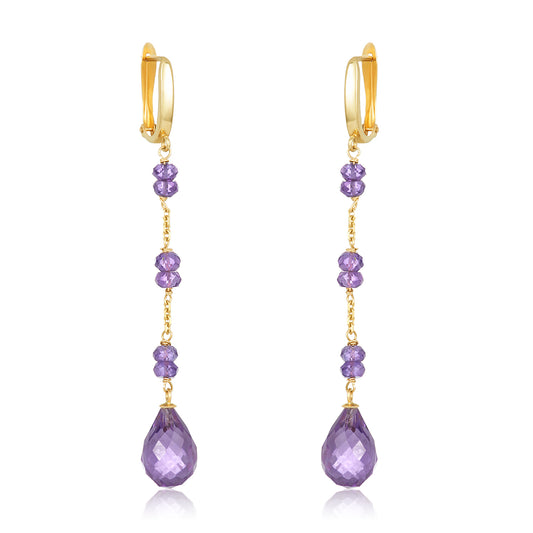 Amethyst Drop Earrings