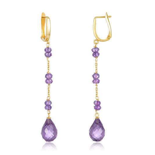 Amethyst Drop Earrings