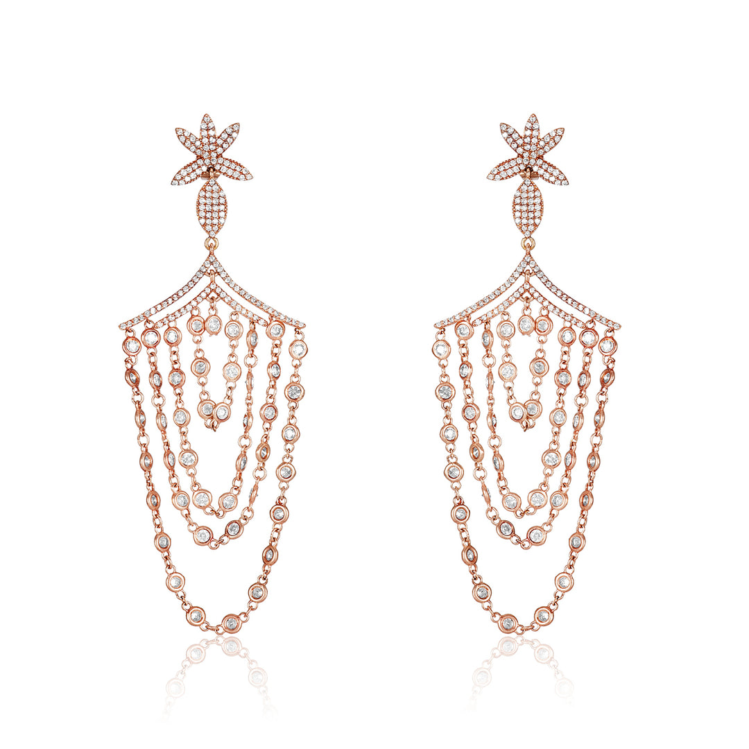First Impression Custom Collection ~ Rose Gold  & Diamond Earring