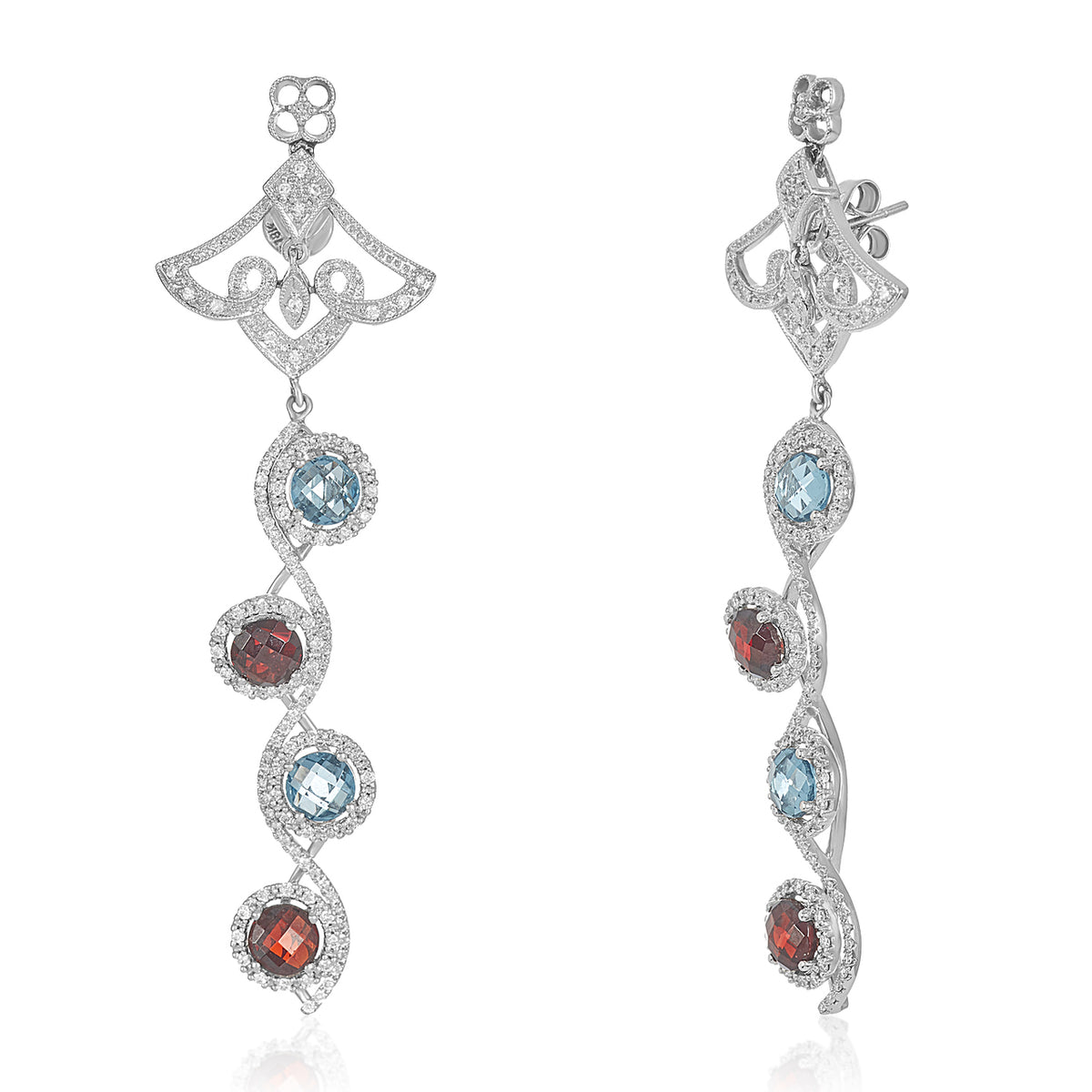 Sizzle multi diamond earrings