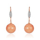 14kt Drop Coral Earring