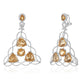 Mega Criss Cross Citrine Diamond Earring