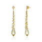 Spiral Lemon Topaz & Diamond Earrings
