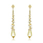 Spiral Lemon Topaz & Diamond Earrings