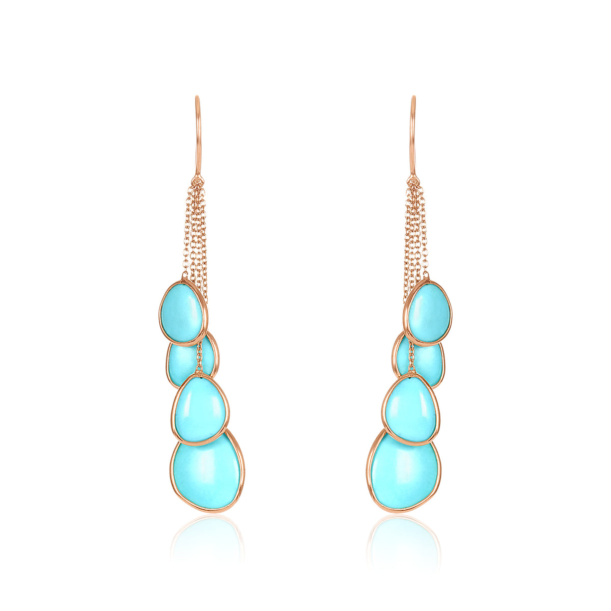 Turquoise raindrop earring