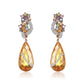 Multi Sapphire, Citrine & Diamond Earring